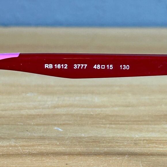 RayBan RB 1612 3777 Eyeglasses Cat Eye Transparent Pink Frame Only 48-15 130 - Picture 5 of 7